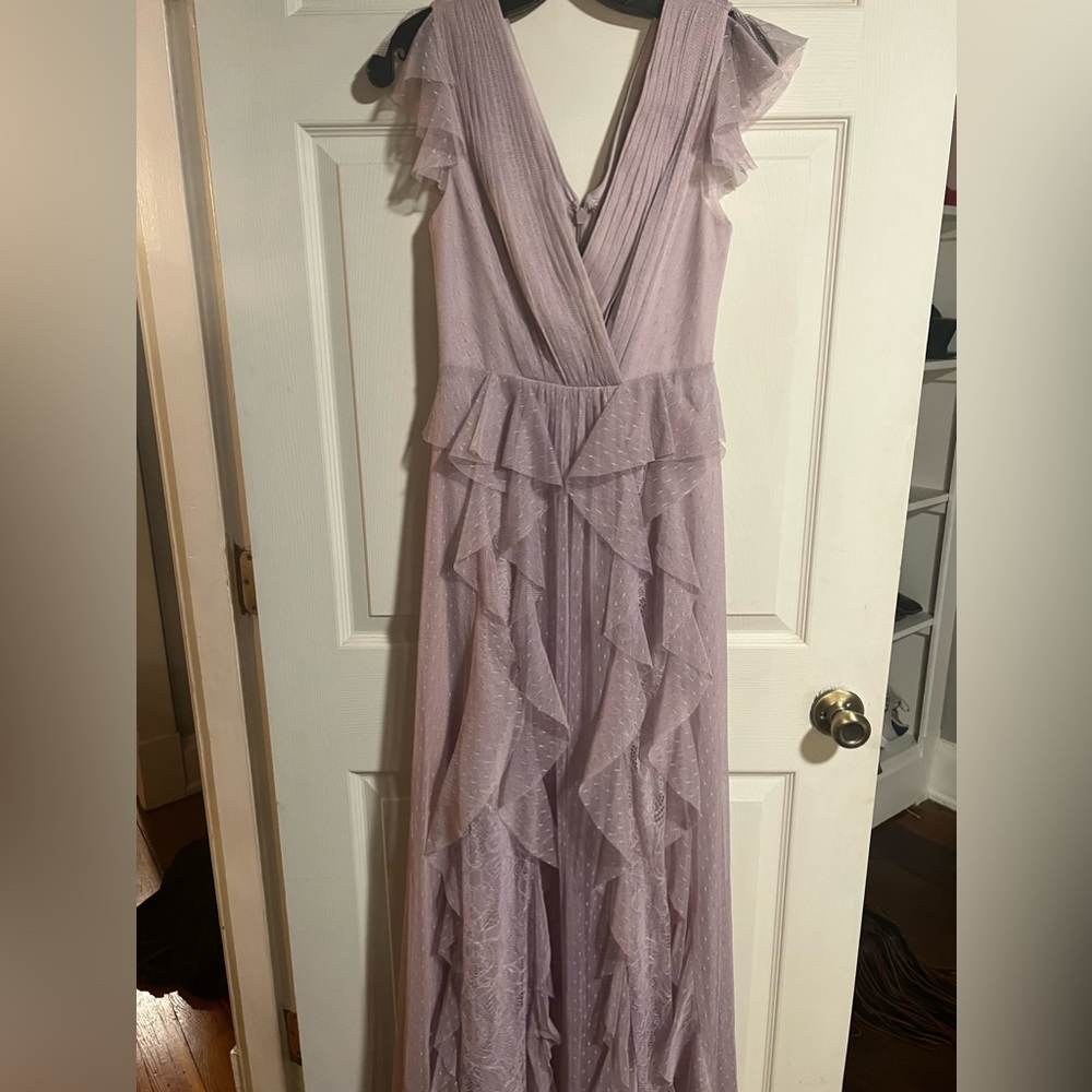 Lavender bcbg gown